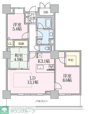 ロイヤルパークスタワー南千住の物件間取画像